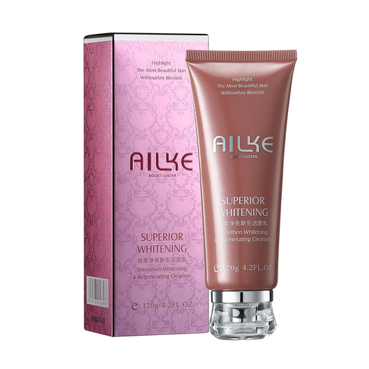 AILKE Rose Facial Cleanser Women Whitening Moisturizing Cleaning Cleaner Hydrating Anti-Dark Spots, Oil Control Face Care Scrub