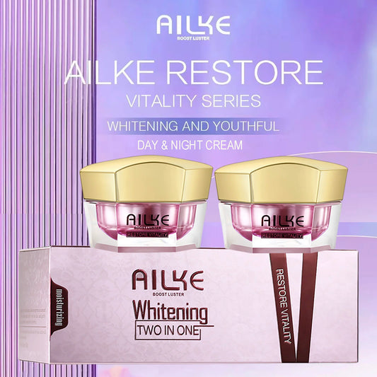 AILKE Face Cream With Hyaluronic Acid, Whitening Moisturizing Lifting Anti-aging, Women Sleeping Dry Korean Bleaching Skin Care